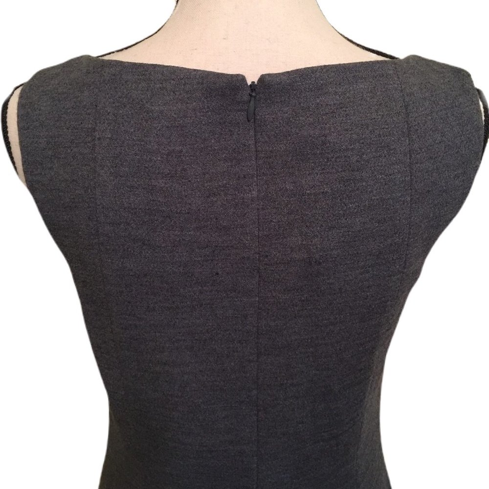 Host Pick🌺 Talbots Gray Sleeveless Dress Size 8 - Picture 4 of 6